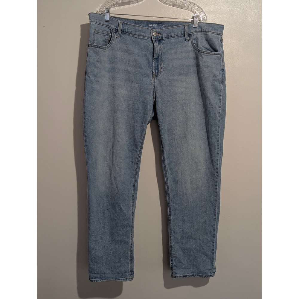 Old Navy Wow Boyfriend Jeans Womens 18 Light Wash Mid-Rise Straight Leg Denim